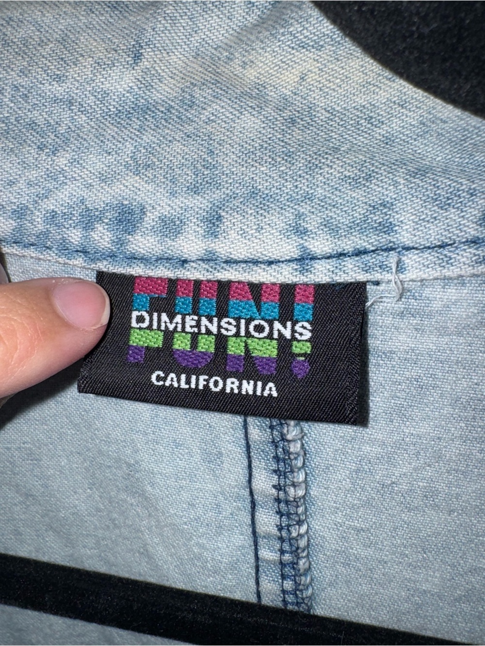 Oversized Washed Gray Embroidered Denim Jacket - Picture 5 of 7